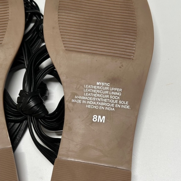 Anthropologie Matisse Mystic Sandals Black Leather upper/lining Womens Size 8M - Picture 9 of 12